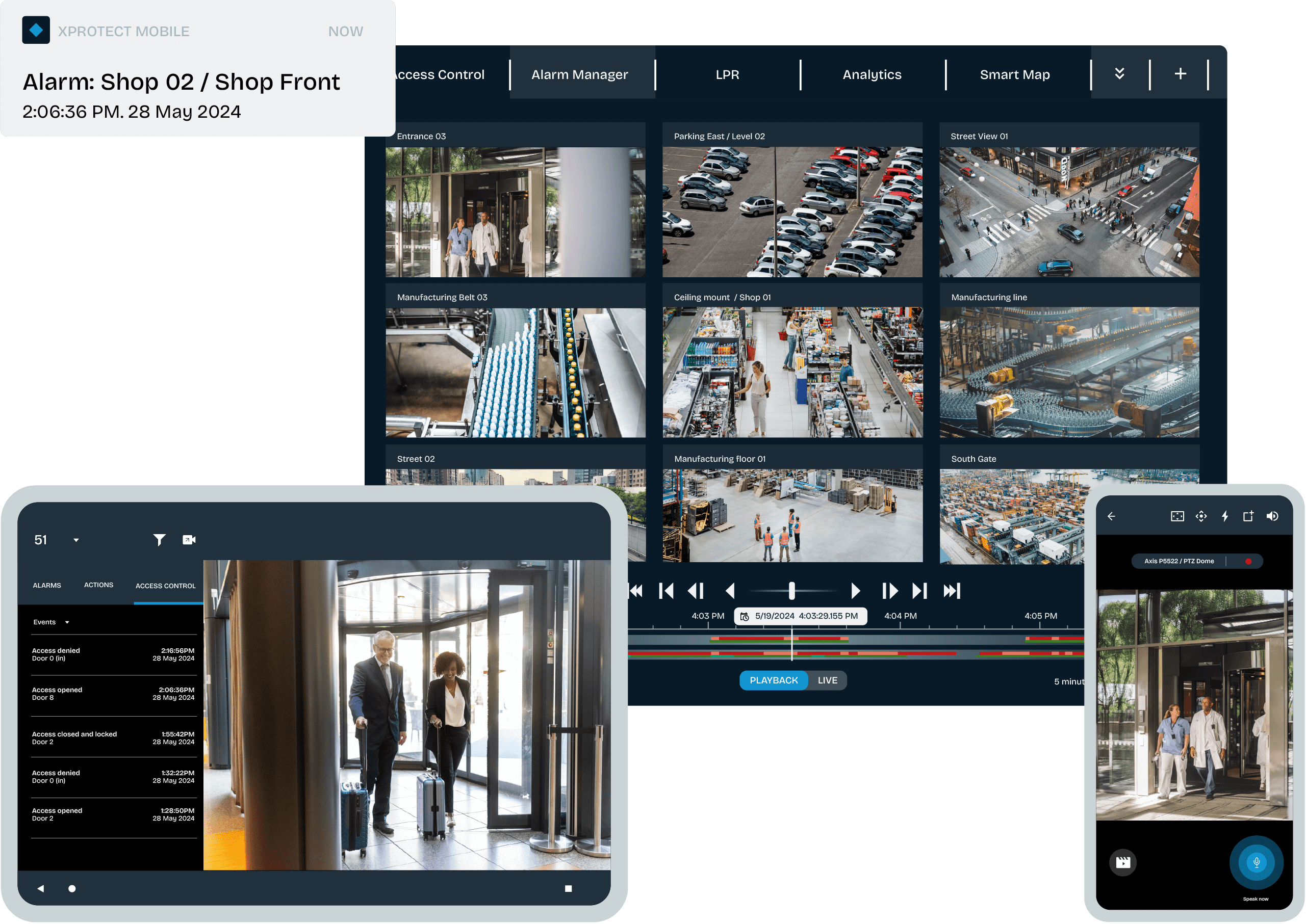 Arquitectura Milestone XProtect
